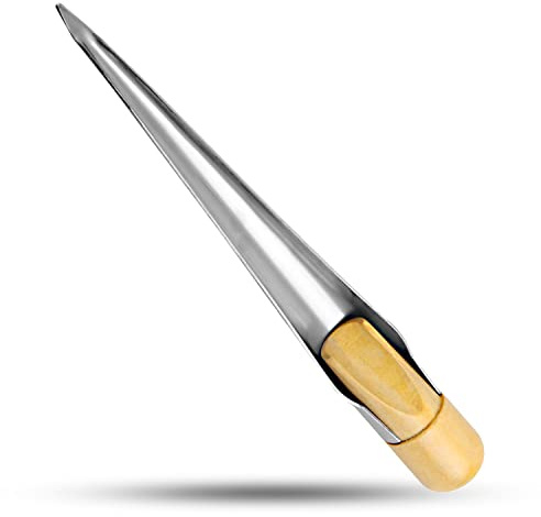 Spike Fid in acciaio inossidabile con manico in legno da 1,5 cm, lunghezza 11 cm, misura per diametro da 1/8 a 1 funi metalliche per imbarcazioni