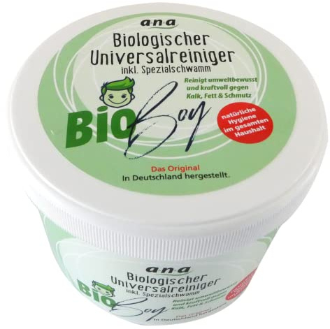 Bioboy im NEUEN Design **DAS ORIGINAL** biologischer Universalreiniger Dose á 350g inkl. Spezialschwamm, 96080024