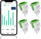 Presa Smart Alexa WIFI Presa - GreenSun WIFI Presa Intelligente 16A Compatibile con Alexa, Telecomando Presa Timer Presa Smart Con Funzione di Consumo Energetico, 4 Pezzi