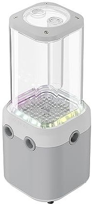 Corsair iCUE LINK XD5 RGB Elite Pumpen-/Ausgleichsbehälter-Kombination - D5 PWM-Pumpe - 22 Adressierbare RGB-LEDs - Transparenter 440-ml -Ausgleichsbehälter - Weiß