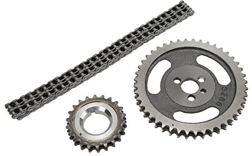 Kit Catena di Distribuzione, Set Catena di Distribuzione a Doppio Rullo di Ricambio in Lega per SBC 5.7L 283 305 327 350 383 400 Set e Kit di Parti di Distribuzione del Motore di Ricambio Automobilist