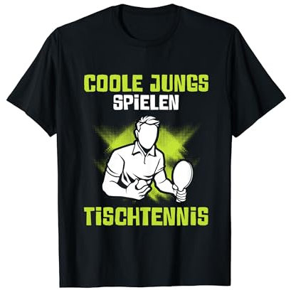 Coole Jungs Spielen Tischtennis Ping Pong Herren Männer T-Shirt