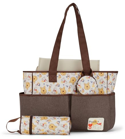 Disney Unisex Baby The Pooh Tote Diaper Bag Tragetasche, Winnie Puuh Wurfkopf