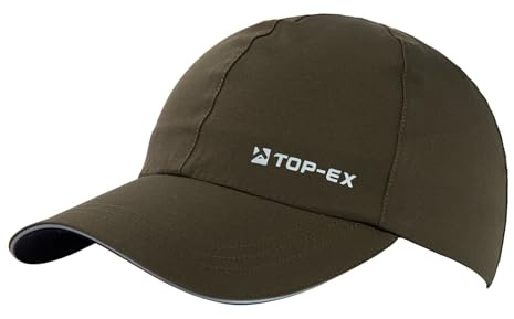 TOP-EX wasserdichte Baseball Cap Herren Running Cap Sommer Kappe Sonnenhut Basecap Großer Kopf Sports Golf Cap 65 Tennis Laufkappe UV-Schutz M/L Army Grün