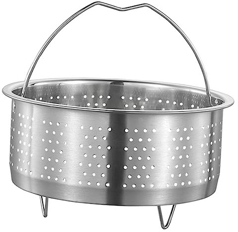 COLLBATH Panier Vapeur Inox 21.5 Cm Cuiseur Vapeur Pour Maison Restaurant Facile À Nettoyer Acier Inoxydable RéSistant À La Rouille
