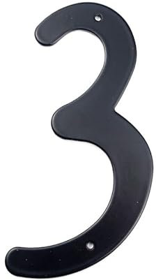 Numero Civico Esterno 1 pz 4 101mm Numero civico in metallo Numero in lega di alluminio nero e lettera Numero porta Cassetta postale Indirizzo cartello Numero civico esterno #0-9 Numeri Civici Estern