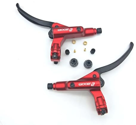 Akantor Zoom HB875 HB876 HB876E Ersatz Hydraulischer Bremshebel ohne Bremssattel Fahrradbremsen Reparaturteile – Hydraulischer Scheibenbremshebel Umbausatz (1 Paar Griff, Rot)