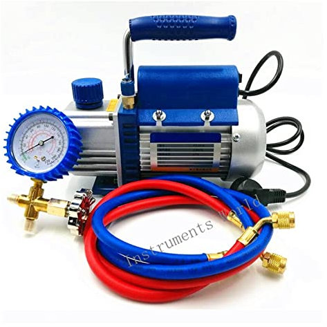 Bomba de vacío de 150W, FY-1H-N, aire acondicionado, herramienta for añadir fluoruro, juego de bomba de vacío con mesa de refrigerante, manómetro, tubo refrigerante Eficiencia y precisión