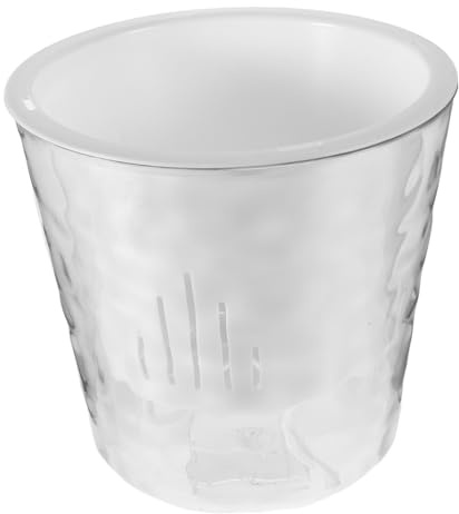 Toyvian Maceta de Riego Automático de Plástico Patrón Glaciar, Autorriego y Resistente a Impactos, Adecuado para Narcisos en Casa u Oficina