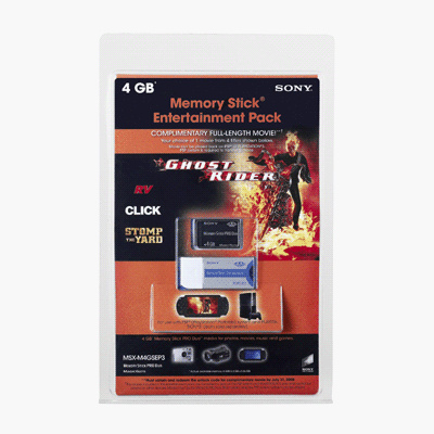 Sony Memory Stick Entertainment Pack - Flash memory card ( Memory Stick DUO adapter included ) - 4 GB - MS PRO DUO