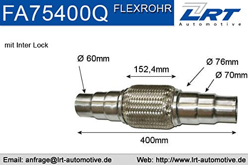 Lrt fa75400q tubo flessibile, Impianto Gas Scarico