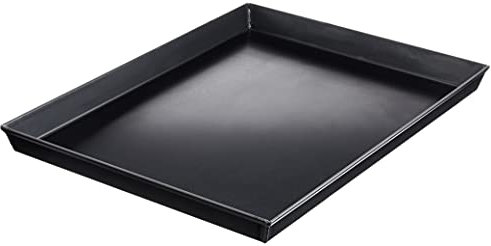 Ballarini Professionale 3044.40 Teglia Rettangolare con Angoli Svasati, Ferro Blu, Nero, 40 x 30 x 3 cm