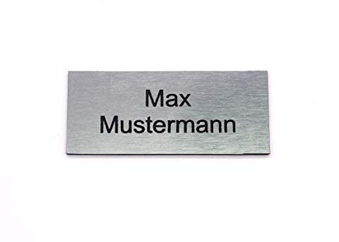 Segno della cassetta delle lettere Klingelschild porta Targhetta del nome| Autoadesiva | resistente | Incisione laser | Dimensioni 80x35mm