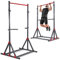 Hop-Sport Kraftstation mit Klimmzugstange und Dip-Station HS-1015K Kraftturm für Klimmzüge und Dips freistehend und verstellbar, bis 200 kg belastbar
