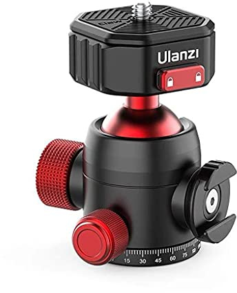 Cabezal Giratorio Ulanzi U-100 con rótula y Soporte Cold Shoe-Mount