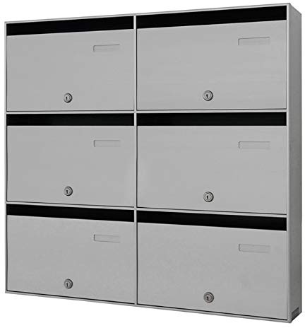 Cassetta postale Condominiale 6 posti P4 Argento