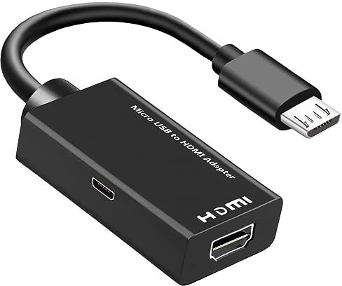 JUEJUEZI MHL Micro USB to HDMI Cable Adapter, 5pin Android Phone to HDMI 1080P 4K Video Graphic, Suitable for 5-pin Devices That Support MHL Function and are Micro-USB Interface