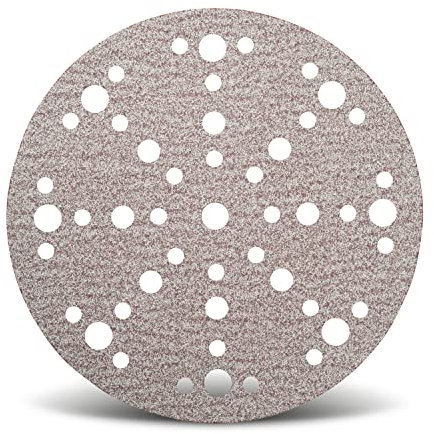 Wfix PRO F225 superlanglebige Schleifscheiben 150mm Klett 48-Loch-Perforation für den profesionellen Einsatz, Körnung P80 grob - 100er Schleifpapier Set für Karosserie, Nautik, Zimmerei und Holz