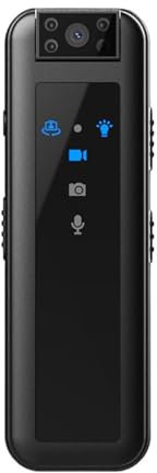 Mini Cámara de Cuerpo, Grabadora de Video 1080P, Cámara de Seguridad Portátil Portátil, Cámara de Cuerpo de Policía de Bolsillo, Cámara con Clip Trasero, con Luz Indicadora LED