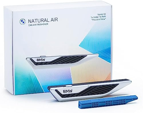 BMW Natural Air Starter Kit Autoduft Mountain View Innenraumduft + Relaxing Ocean + Einkaufschip Geschenkset