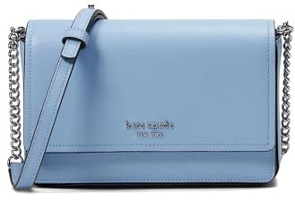 Kate Spade New York Women's Morgan Saffiano Leather Flap Chain Wallet, North Star, Carry-On 20-Inch, Morgan Saffiano Leather Flap Chain Wallet