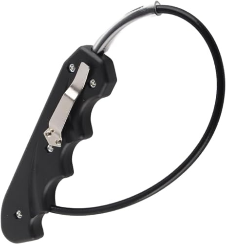 Fouet Autodéfense, 16,7in Fouet de Combat, Fouet de Vélo Polyvalent, Brise-Vitre Portable en ABS, Corde en Acier Inoxydable, Cadeau pour Fitness, Bodybuilding, Sporting Goods, Hommes, Famille, Amis