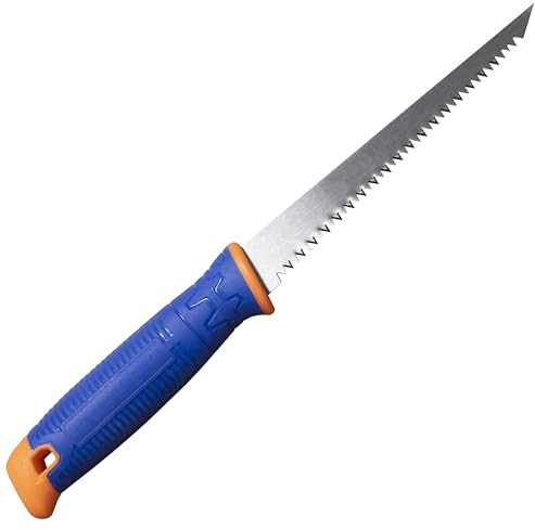 AERZETIX C68545 Sierra Serrucho para Placa de Yeso 150mm 8TPI | Hoja de acero 65Mn, Herramienta manual para yeseros, Tabique falso techos paneles, Construcción seco yeso obras
