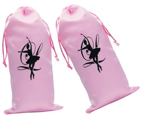 WRITWAA 2stücke Tanzschuh-Aufbewahrungstasche Mit Kordelzug Ballettschuhtasche Leicht Zu Reinigen Für Ballett Und Tanzschuhe Als Pouch Oder Organizer Geeignet