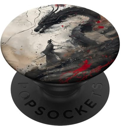 Epic Vintage Japanese Dragon asian culture and tradition PopSockets Swappable PopGrip