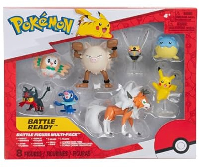 Pokémon Figura de Lucha, Figura 5 y 8 cm - Juego de Juguetes