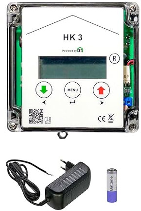 Hühnerklappe HK3 mit Notstrommodul NSM + integrierter Schaltung für Anlocklicht