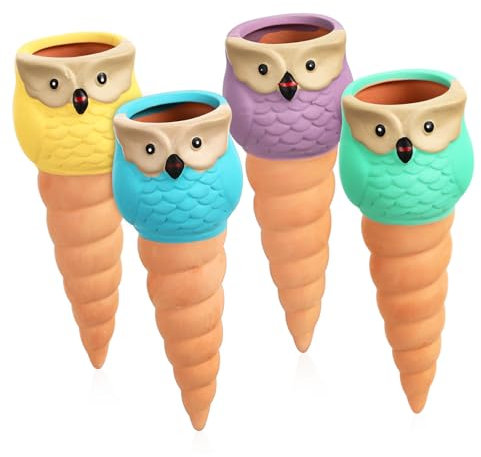 Yardwe 4stücke Teiliges Set Katzenkopf-wasserspender Automatische Pflanzenbewässerung Mit Einzigartigem Design Für Innen Außenpflanzen Selbstbewässernde Gießhilfen
