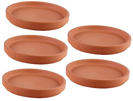 Hemobllo 5pièces Soucoupes Terre Cuite pour Pots De Assiette De Jardinage Étanche Support De Plante Pratique pour Intérieur Et Extérieur
