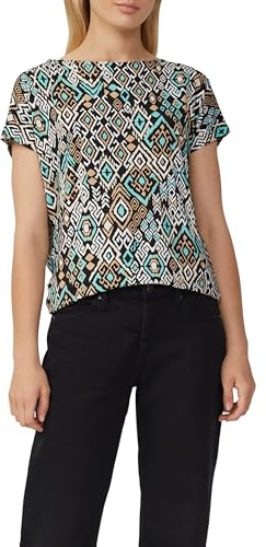 s.Oliver Fließendes T-Shirt aus Viskosemix mit All-Over-Muster