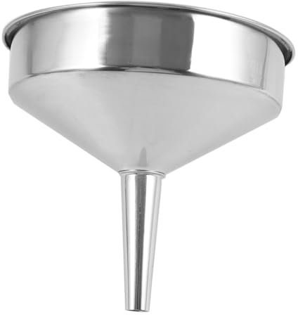 VALICLUD Embudo de Acero Inoxidable Grueso Grande 18 Cm Embudo Metálico para Aceite de Motor y Líquidos Industriales Uso Automotriz E Industrial Herramienta Resistente