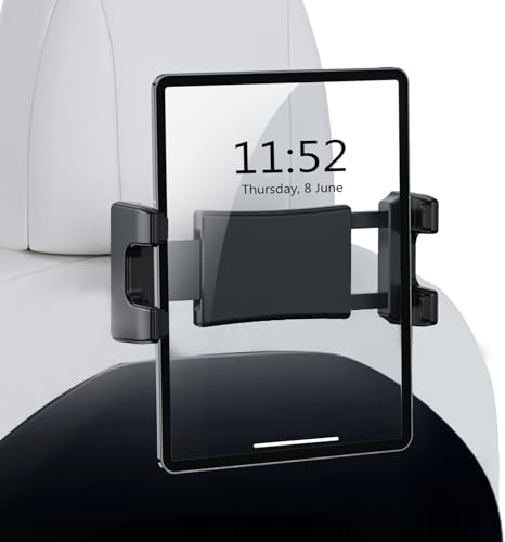 OHLPRO Tablet Halterung Auto Kopfstütze für Tesla Model 3 Model Y Universelle iPad Halter Rücksitz Kompatibel mit iPad, Galaxy Tab S9, Switch und 5-13 Zoll Geräte