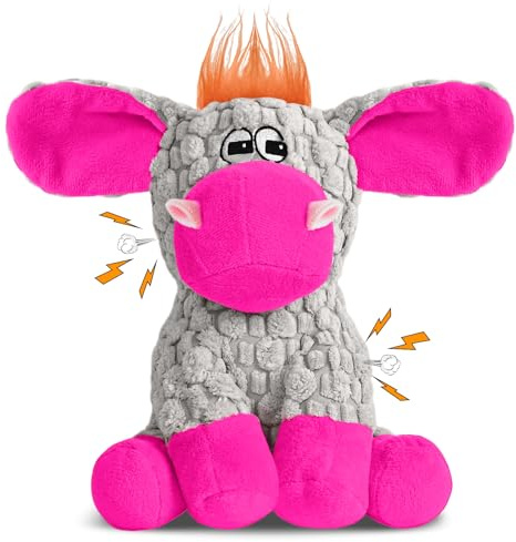 Wonfly Dog Toys, Interactive Dog Toys, Durable Squeaky Dog Toys with Cotton Cloth and Crinkle Paper