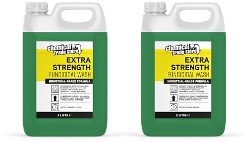 Chemical Trade Store - Fungicidal Wash 2 x 5L Duo Pack - Ready for Use Against Fungi, Mould and Algae on Internal and External Walls & Surfaces