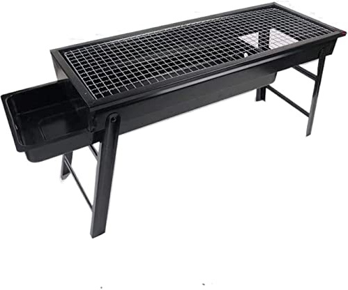 Barbecue portable à gaz et charbon de bois - Léger et pliable - Pour le camping, la randonnée et les pique-niques - Comprend des outils de cuisine robustes - Kit de cuisine parfait pour l'extérieur