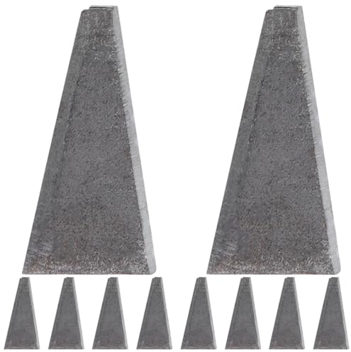 Hohopeti 10 Pièces Coin de Fixation en Acier Carbone pour Manche de Hache, Outil Solide et Robuste, Accessoire Pratique pour Réparation DIY Professionnelle
