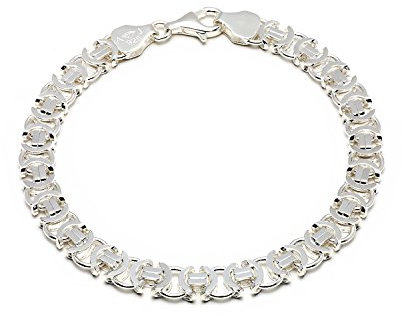 925 Silberarmband: Königarmband flach Silber 7mm 19cm - KAFL-70-19