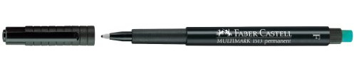 Faber-Castell Multimark Permanentmarker, Schwarz, 10 Stück