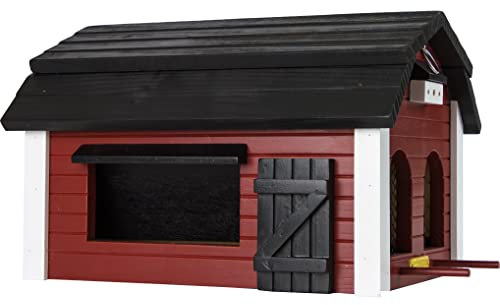 Wildlife Garden WG221 Futterscheune Rot - Vogelfutterhaus aus Holz