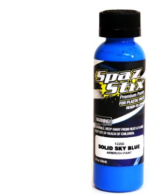 Spaz Stix Solid Airbrush Paint, Sky Blue, 2-Ounce
