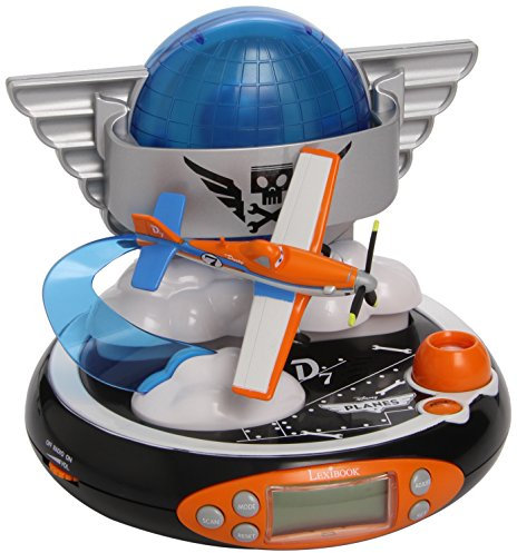 Lexibook - RP500PL - Jeu Électronique - Radio Réveil Projecteur Disney Planes