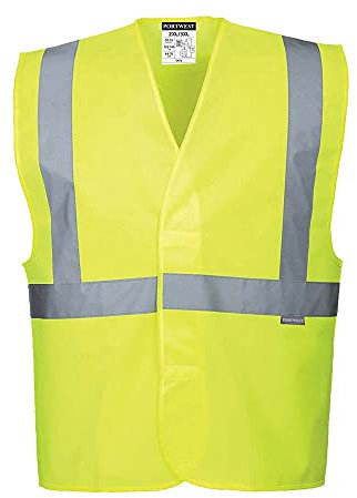 Portwest Herren C472 Sicherheitsweste, gelb, L-XL