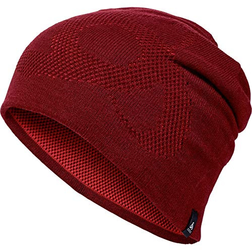 Odlo Mütze Mid Gage Reversible Warm, Syrah/Fiery Red, One Size, 762210