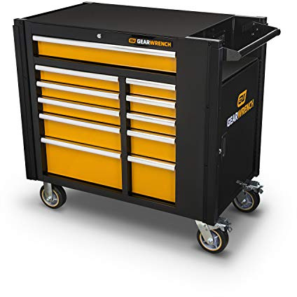 GEARWRENCH 42 11 Drawer Mobile Work Station, Black & Orange - 83169