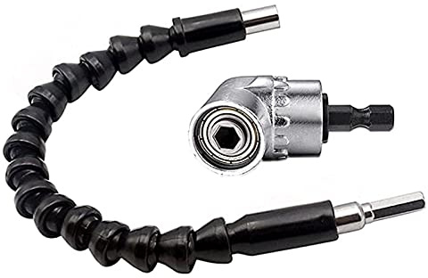 Winkelbohrer und flexibler Winkel-Verlängerungs-Bit-Kit 105 Grad flexibler Winkel-Schraubendreher Winkel-Verlängerung Power-Schraubendreher-Bohrer-Aufsatz