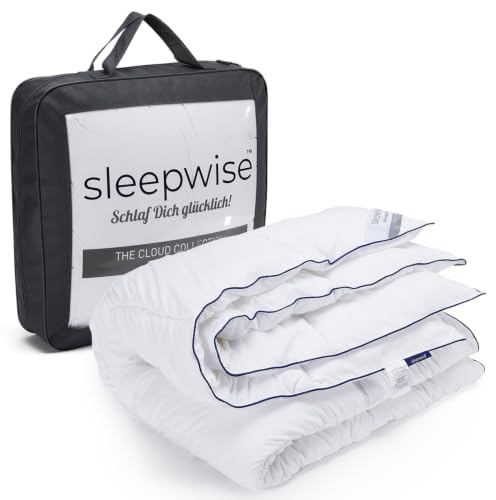 Sleepwise Bettdecke 240x220 Sommer Duvet, ÖKO-TEX Zertifiziert, Allergikerfreundlich, Atmungsaktiv, Weich und Kuschelig